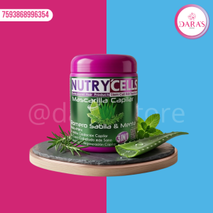 MASCARILLA NUTRYCELLS 500GR ROMERO, SABILA Y MENTA