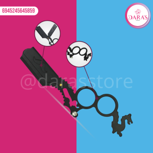 NAVAJA DE BARBERIA METALICA DRAGON DOS DEDOS