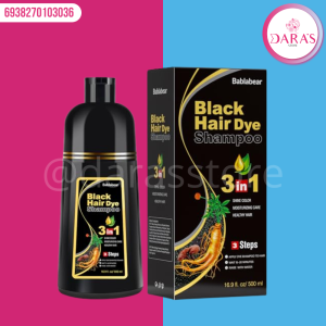 SHAMPOO TINTE HAIR DYE 500ML 3 EN 1 BLACK