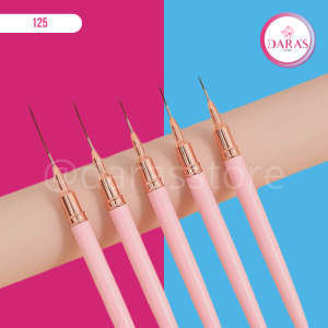 PINCEL LINER 05PIEZAS MAXGLOW ROSADO