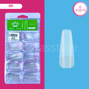UÑAS JELLY M&Y 100PIEZAS COFFIN NO.W028