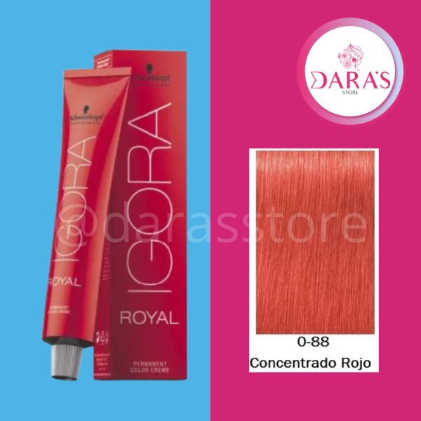 TINTE IGORA 60GR CONCENTRADO ROJO 0-88