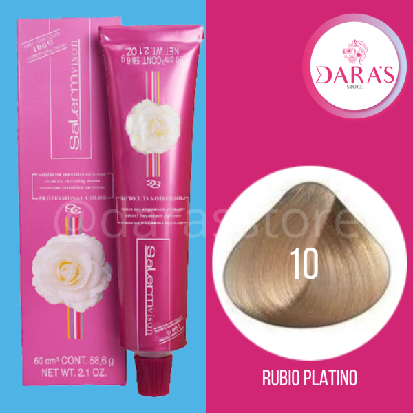 TINTE SALERM 60GR - 10 RUBIO PLATINO