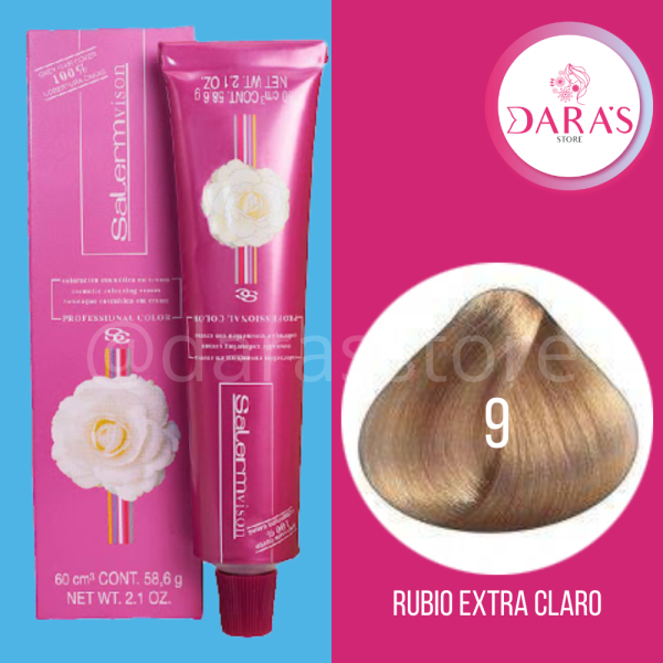 TINTE SALERM 60GR - 9 RUBIO EXTRA CLARO