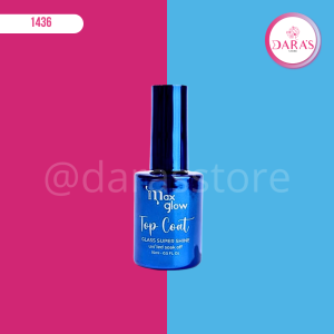 TOP COAT MAXGLOW 15ML GLASS SUPER SHINE