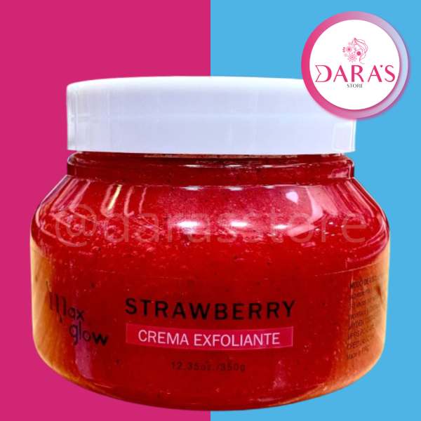 CREMA EXFOLIANTE MAXGLOW FRESA 350GR