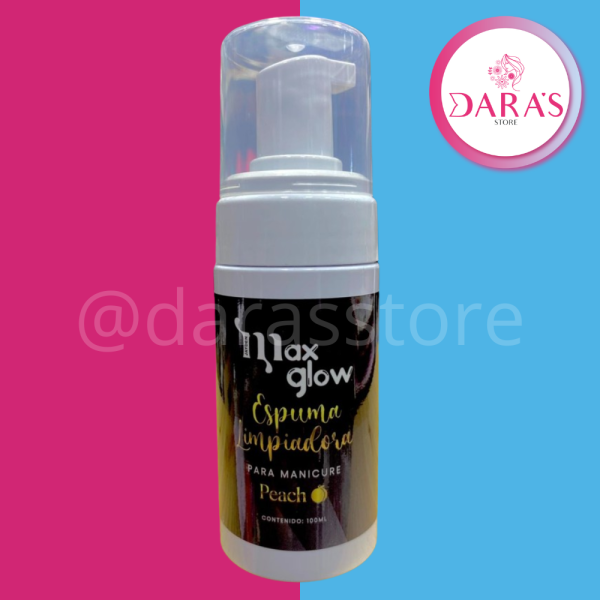 ESPUMA LIMPIADORA MAXGLOW100ML PARA MANICURA