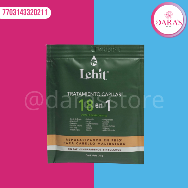 MASCARILLA LEHIT TRAMIENTO CAPILAR 18 EN 1 30GR