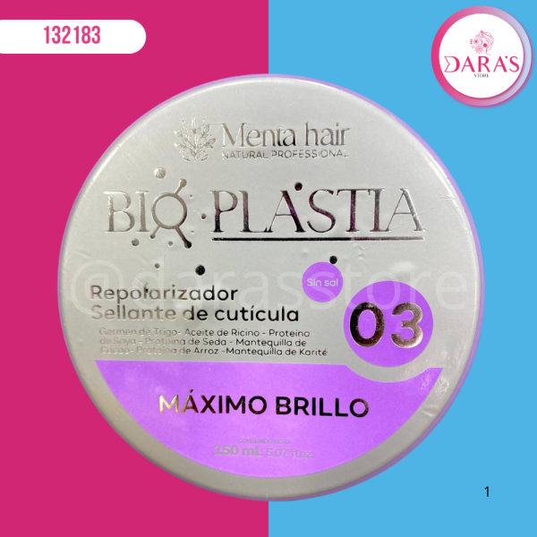 MASCARILLA MENTA HAIR BIO PLASTIA REPOLARIZADOR PASO 03