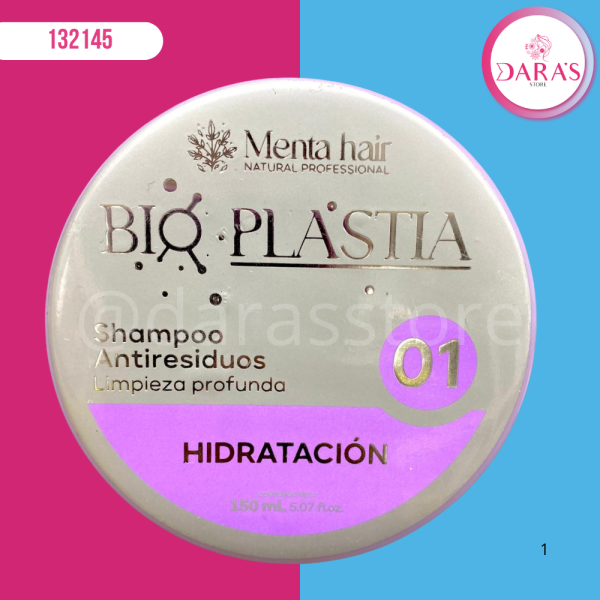 SHAMPOO ANTIRESIDUOS MENTA HAIR BIO PLASTIA PASO 01