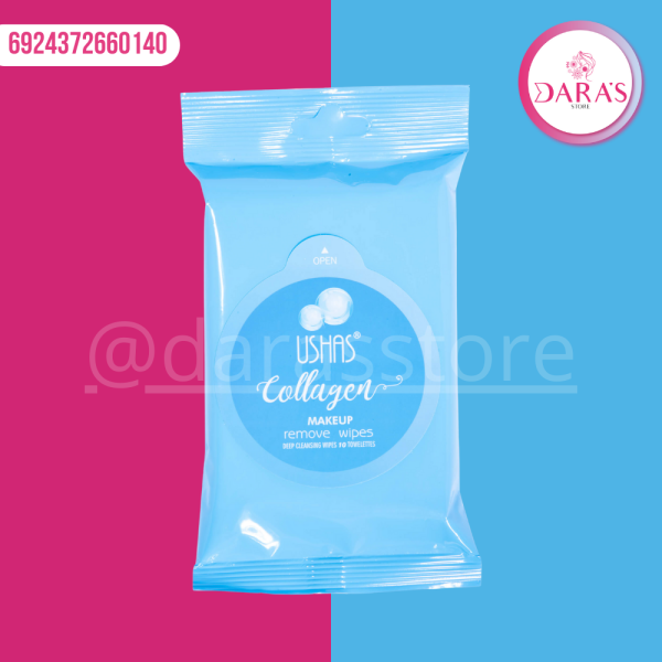 TOALLA DESMAQUILLANTE USHAS COLLAGEN X10