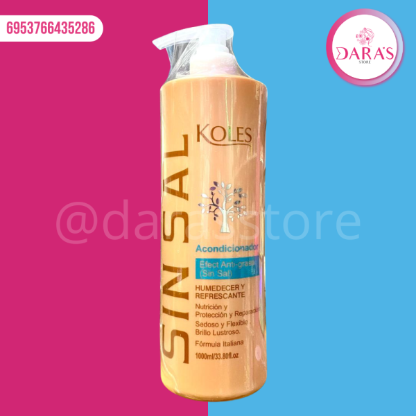 ACONDICIONADOR KOLES SIN SAL 1LT