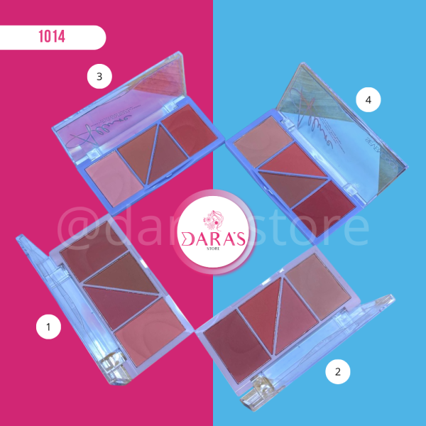 RUBOR SEVENCOOL 11.6GR COMPACTO ALLURE 3TONOS NO.830A - Imagen 2