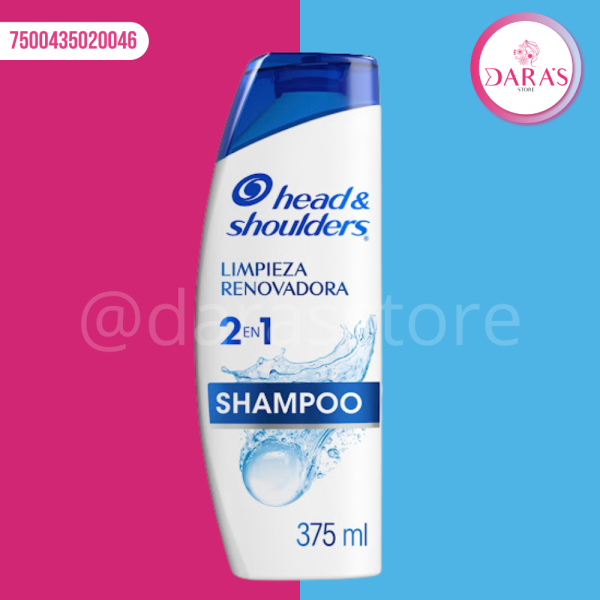 SHAMPOO HEAD&SHOULDERS LIMPIEZA REMOVEDORA 2 EN 1 375ML