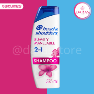 SHAMPOO HEAD&SHOULDERS 375ML SUAVE Y MANEJABLE 2 EN1