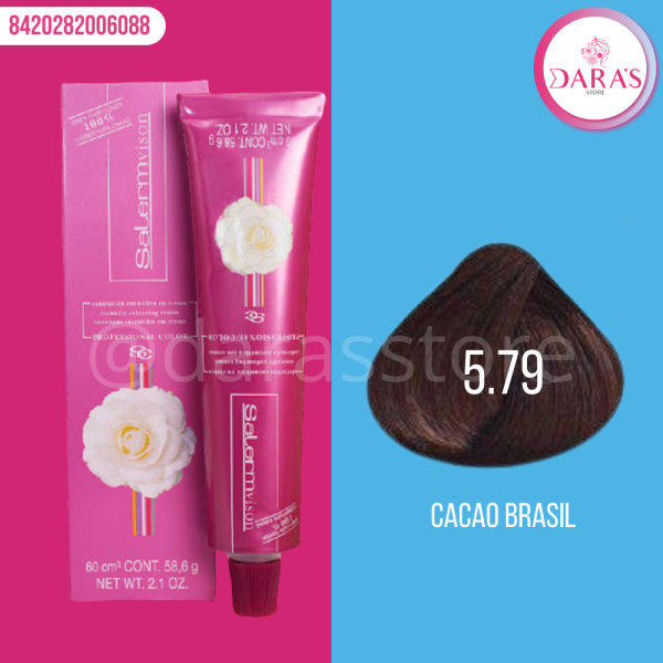 TINTE SALERM 60GR - 5.79 CACAO BRASIL