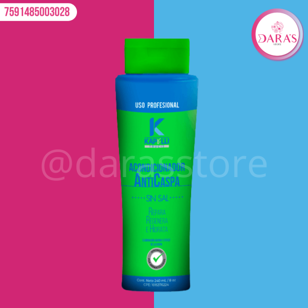 ACONDICIONADOR KAPELLI ANTI CASPA 240ML