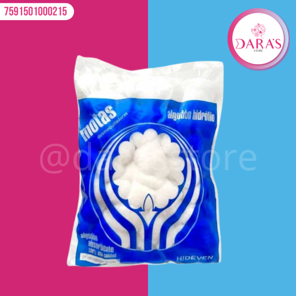 ALGODON HIDEVEN MOTAS 100% *100 UNIDADES