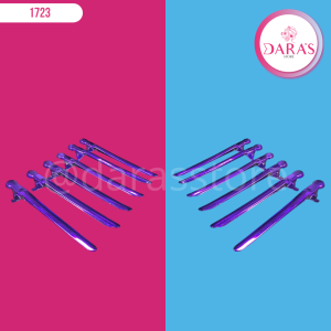PINZA PARA CABELLO DE ACERO DE 12 UNIDADES CON FORMA DE CLIP