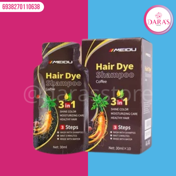 SHAMPOO TINTE HAIR DYE 3 EN 1 MARRON OSCURO 30ML