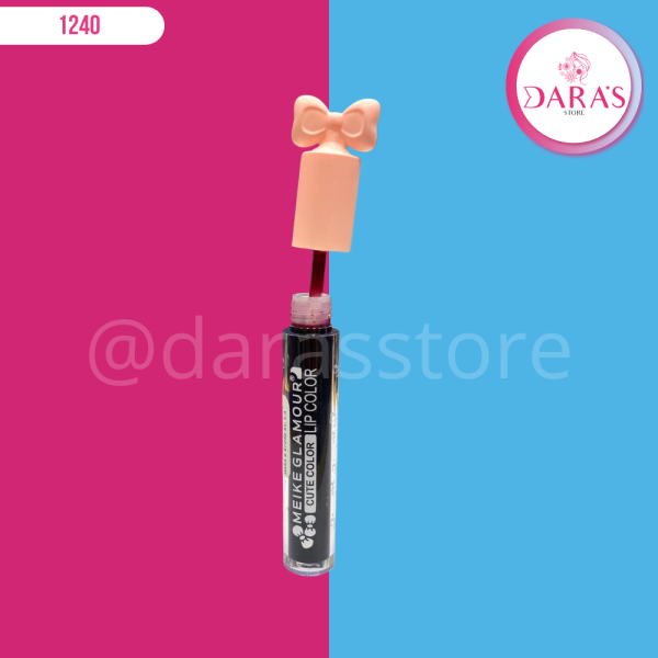 TINTA DE LABIOS MEIKE GLAMOUR CON LAZOS NO.MK073