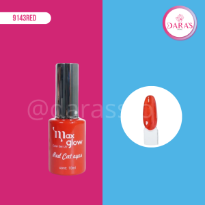 ESMALTE MAXGLOW RED CAT EYES (OJO DE GATO) 10ML