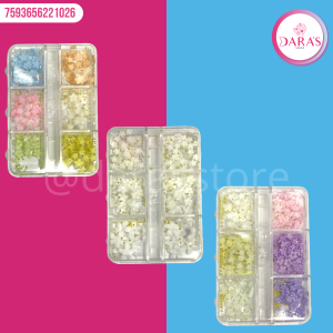 PASTILLERO DE 6 ESPACIOS DE FLORES SURTIDA 3D