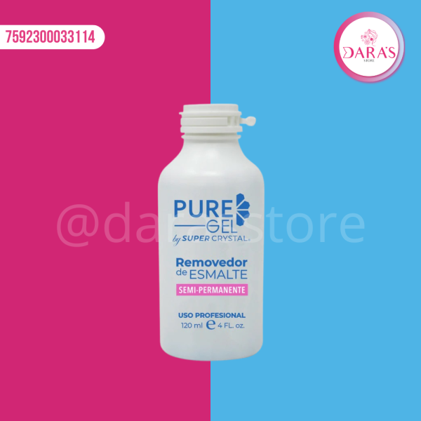 REMOVEDOR DE SEMIPERMANTE PURE GEL 120 ML