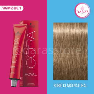 TINTE IGORA 60GR 8-0 RUBIO CLARO NATURAL