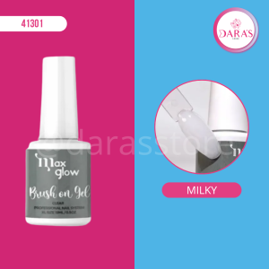 BRUSH ON GEL MAXGLOW MILKY 15ML