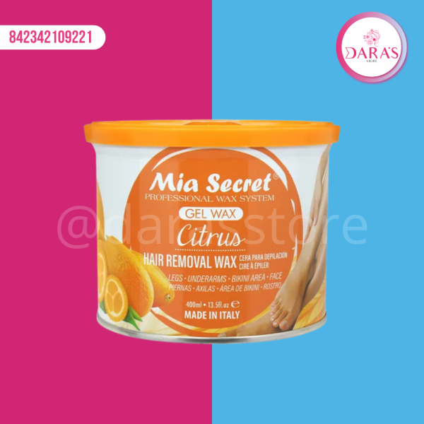 CERA PARA DEPILAR EN GEL MIA SECRET CITRUS 400ML