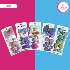 GANCHO DE CABELLO PARA NIÑA PEQUEÑO 5PIEZAS