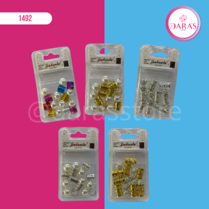GRAPA DE CABELLO JIUBANLU METALICA CON PERLAS