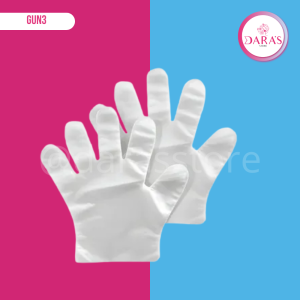 GUANTES DESECHABLES PLASTIC CLOVERS 100PIEZAS