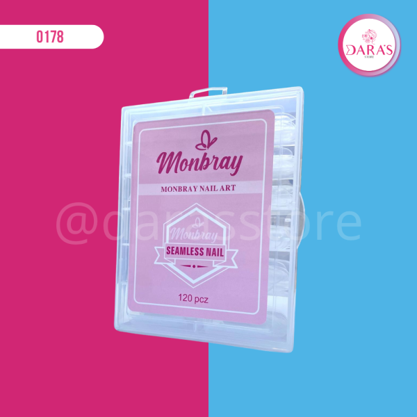 MOLDES DUAL DE POLYGEL MONBRAY 120PIEZAS SEAMBLESS NAIL CURVA C