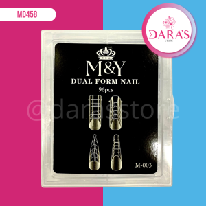 MOLDES DUAL DE POLYGEL M&Y 96PIEZAS FORM NAIL NO.M-003