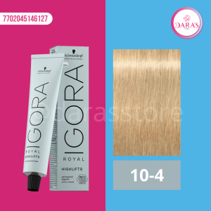 TINTE IGORA 60GR 10-4 RUBIO PLATINO