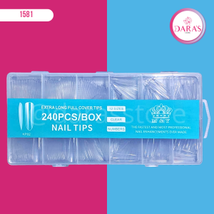 UÑAS JELLY M&Y 240PIEZAS ALMOND EXTRA LONG KP02