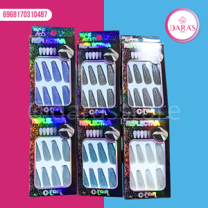 UÑAS PRESS ON COOLGIR REFLECTIVA COFFIN / ALMOND NO.V888
