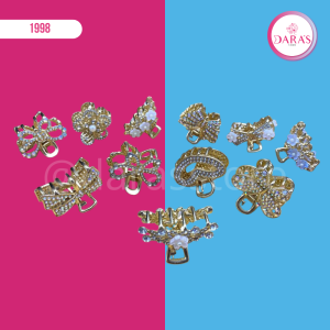 GANCHO FASHION JEWELRY CON CRISTALES + FLOR
