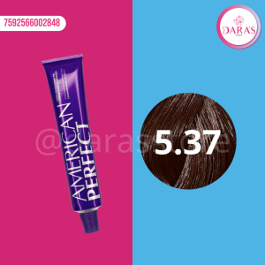 TINTE AMERICAN PERFECT 58GR 5.37 CASTAÑO CLARO DORADO MARRON