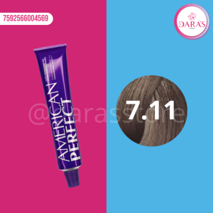 TINTE AMERICAN PERFECT 58GR 7.11 RUBIO MEDIANO CENIZA INTENSO