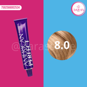 TINTE AMERICAN PERFECT 58GR 8.0 RUBIO CLARO