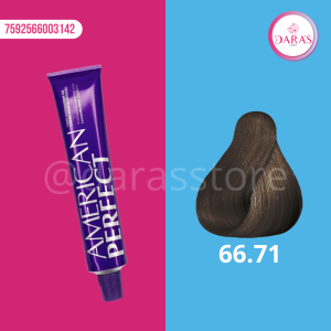 TINTE AMERICAN PERFECT 66.71 58GR RUBIO OSCURO INTENSO MARRON CENIZA