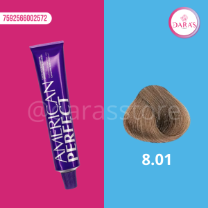 TINTE AMERICAN PERFECT 8.01 58GR RUBIO CLARO NATURAL CENIZO