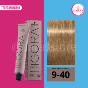 TINTE IGORA 60GR 9-40 RUBIO MUY CLARO BEIGE NATURAL