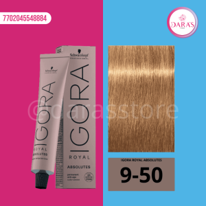 TINTE IGORA 60GR 9-50 RUBIO MUY CLARO DORADO NATURAL
