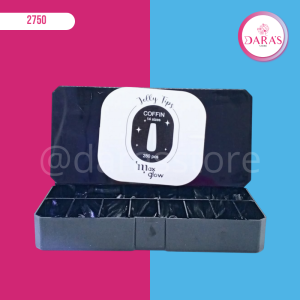 UÑAS JELLY MAXGLOW 280PIEZAS COFFIN