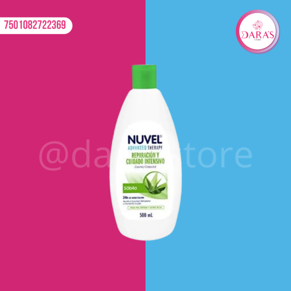 CREMA CORPORAL NUVEL REPARACION Y CUIDADO INTENSIVO SABILA 500ML