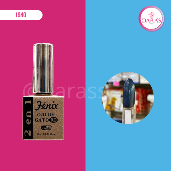 ESMALTE FENIX OJO DE GATO 2 EN 1 9D N.04 10ML